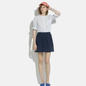Madewell Navy Blue Ponte Swivel Mini Skirt Womens Size 0